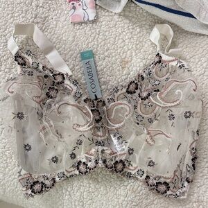 Cosabella Black and Cream Lace Lingerie